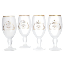 Load image into Gallery viewer, Stella Artois Frosted Chalice Championships Wimbledon mancave pub bar set of 4