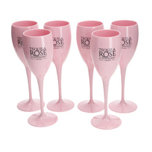 Load image into Gallery viewer, Tequila Rose Strawberry Cream 175ml PLASTIC Flute Champagne Glass Brand New SET OF 6