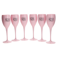 Load image into Gallery viewer, Tequila Rose Strawberry Cream 175ml PLASTIC Flute Champagne Glass Brand New SET OF 6