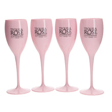 Load image into Gallery viewer, Tequila Rose Strawberry Cream 175ml PLASTIC Flute Champagne Glass Brand New set of 4