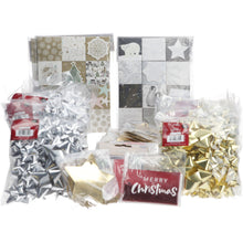 Load image into Gallery viewer, New Christmas Bows AND Tags multipacks Christmas Presents Decorations. BUNDLE