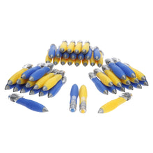 Load image into Gallery viewer, 25 Big Weighted Fat Pens Retractable Blue Body Ballpoint Pens.