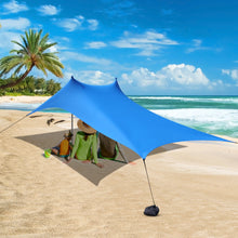 Load image into Gallery viewer, AKASO Large Portable Beach Canopy BT14 wind water and shade cover sun protection