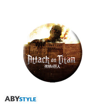 Load image into Gallery viewer, Attack On Titan Characters Button Badge 5 pack . Collectables
