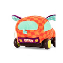 Load image into Gallery viewer, B.Toys Plush Pull Cars squeaky motion soft pack of 3 age 12 months up SET OF 3