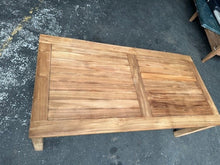 Load image into Gallery viewer, Teak coffee table H45 L120 W60cm indoor or outdoor (SECONDS)