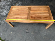 Load image into Gallery viewer, Teak coffee table H45 L120 W60cm indoor or outdoor (SECONDS)