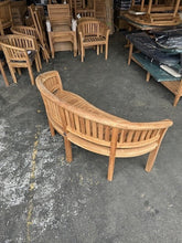 Load image into Gallery viewer, Teak Garden Furniture San Francisco curved Bench ( Seconds )