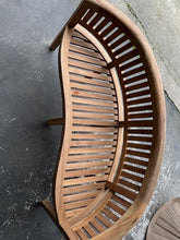Load image into Gallery viewer, Teak Garden Furniture San Francisco curved Bench ( Seconds )