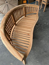 Load image into Gallery viewer, Teak Garden Furniture San Francisco curved Bench ( Seconds )