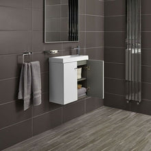 Load image into Gallery viewer, Bathstore Alpine Duo 495mm Wall Hung Vanity Unit - Gloss White