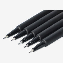 Load image into Gallery viewer, TEGNEPENNE Black Drawing Pens, Fineliner Ink Pens, Set of 2 x 12 Micro 0.05-3mm