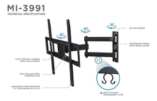 Load image into Gallery viewer, MI Mount -it Full Motion TV Wall Mount 37''-70'' tilt swivel up to 35kg