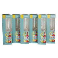 Load image into Gallery viewer, Gordons Gin Spritz Edition Flute Glasses set of 6 collectables mancave bar pub
