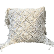 Load image into Gallery viewer, Pineapple Elephant Macrame Hand Knotted Diamond 100% Cotton Cushion Cover