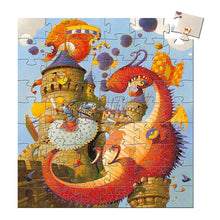 Load image into Gallery viewer, Valiant and the Dragons Silhouette Puzzle - 54 pieces - Djeco