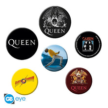 Load image into Gallery viewer, QUEEN - BUTTON BADGES/ BADGES Pack - Mix. COLLECTABLES. MUSIC MANIA