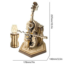 Load image into Gallery viewer, Music Box For Adult To Build Cello Music Box Kit 3D Wooden Puzzles DIY Assembly