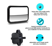Load image into Gallery viewer, SET OF 2 Baby Child Car Safety Back Seat Mirror Rear View Baby Mirror Large 360 Degree