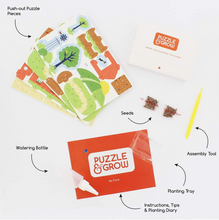 Load image into Gallery viewer, Set of 3 Puzzle & Grow-Build Your Own 3D Farm/Treehouse/Windmill Kits Grow Cress