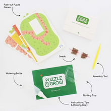 Load image into Gallery viewer, Set of 3 Puzzle & Grow-Build Your Own 3D Farm/Treehouse/Windmill Kits Grow Cress