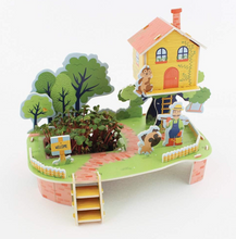 Load image into Gallery viewer, Set of 3 Puzzle & Grow-Build Your Own 3D Farm/Treehouse/Windmill Kits Grow Cress