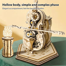 Load image into Gallery viewer, Music Box For Adult To Build Cello Music Box Kit 3D Wooden Puzzles DIY Assembly