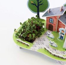 Load image into Gallery viewer, Set of 3 Puzzle & Grow-Build Your Own 3D Farm/Treehouse/Windmill Kits Grow Cress