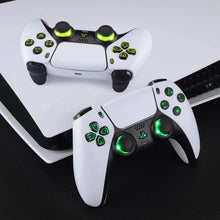 Load image into Gallery viewer, eXtremeRate 7 Colors 9 Modes Luminated Dpad Thumbsticks Share Home Face Buttons for PS5 Controller BDM-030 040 050, White Classical Symbols Buttons DTF V3 LED Kit - NOT A CONTROLLER