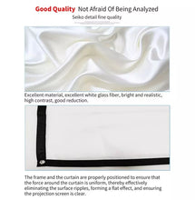 Load image into Gallery viewer, Projection Screen Material Foldable Projector Screen Non Crease Portable 100 In