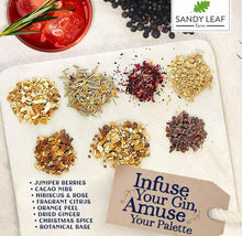 Load image into Gallery viewer, 4 X Gin Making Kit Sandy Leaf 10 Bottle Gin Maker’s Set w/Pink & Citrus Flavour