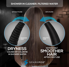 Load image into Gallery viewer, 10 Spray Setting Shower Head High Flow Filtered Shower Head, Stainless Hose