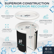 Load image into Gallery viewer, Inflatable Ice Bath Portable Bath Recovery Cold Water Therapy Tub Plunge Tub