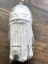 Load image into Gallery viewer, Players Edition Cricket Batting Pads SKT Cricket Guards Batting Guards White