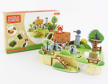Load image into Gallery viewer, Set of 3 Puzzle & Grow-Build Your Own 3D Farm/Treehouse/Windmill Kits Grow Cress