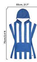 Load image into Gallery viewer, Kids Poncho with Hood Towling Super Absorbent Quick Dry Beach Swim Age 6 - 11 Yr