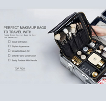 Load image into Gallery viewer, Makeup Bag Portable Professional Makeup Artist Bag Makeup Train Case Makeup Small