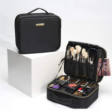 Load image into Gallery viewer, Makeup Bag Portable Professional Makeup Artist Bag Makeup Train Case Makeup Small