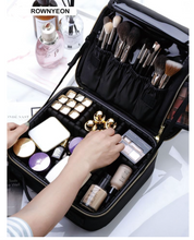 Load image into Gallery viewer, Makeup Bag Portable Professional Makeup Artist Bag Makeup Train Case Makeup Small