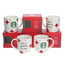 Load image into Gallery viewer, 4 X Starbucks Mug Mermaid 'Make it Yours at Home' 2023 - BRAND NEW. COLLECTABLES