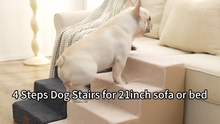 Load image into Gallery viewer, COZY KISS Wide Dog Stairs for Bed & Sofa, Non-Slip Dog Steps for Small & Medium