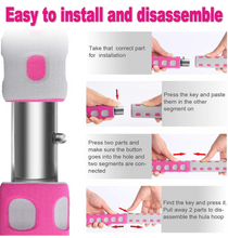 Load image into Gallery viewer, DOFLY WEIGHTED HULA HOOP FOAM PADDED ADJUSTABLE WEIGHT LARGE Hoola Hoop