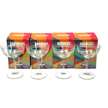 Load image into Gallery viewer, 4 x NEW Rare ABSOLUT Vodka Limited Edition Martini Style Boxed . with FREE Jigger