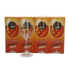 Load image into Gallery viewer, 4 x Aperol Spritz Cocktail New Design Blue Writing Motif