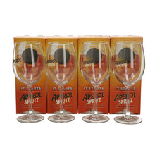 Load image into Gallery viewer, 4 x Aperol Spritz Cocktail New Design Blue Writing Motif