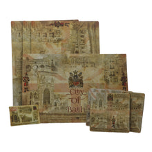 Load image into Gallery viewer, Set of 4 Placemats City of Bath and 4 Coasters PLUS A FREE Fridge Magnet