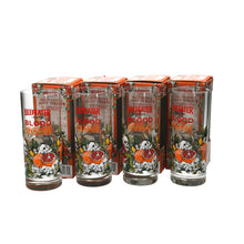 Load image into Gallery viewer, 4 x Beefeater Gin Blood Orange Halloween Skulls Collectable Glass NEW BOXED