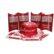 Load image into Gallery viewer, 4 x Budweiser FIFA World Cup 2022 Red Boonie Hats & Bottle openers. Official