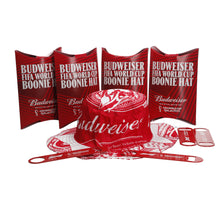 Load image into Gallery viewer, 4 x Budweiser FIFA World Cup 2022 Red Boonie Hats & Bottle openers. Official