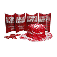 Load image into Gallery viewer, 4 x Budweiser FIFA World Cup 2022 Red Boonie Hats & Bottle openers. Official